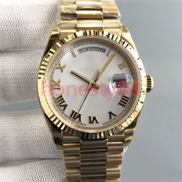 ST9 Mens Relógios Com Diamante 40mm DATA Máquina Automática 36mm Senhoras Relógio Ouro 904L Pulseira de Aço Inoxidável Safira Escondida Fivela Dobrável À Prova D 'Água Dhgate U1