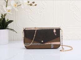 New Style Designer Shoulder Bag Vintage Classic Ladies Handbag Wallet Clutch 3 Piece Women Bags