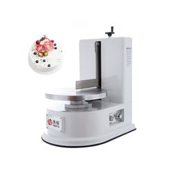 Automatic Round Cake Cream Spreader Cake Cream Decoration Machine Birthday Cake Making Smoothing Coating Machine