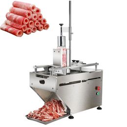 220V/110V Commercial Meat Slicer Frozen Lamb Beef Slicing Machine Ham Meat Cutter Frozen Meat Cutting Machine