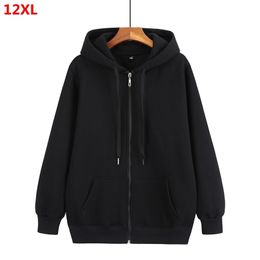 Mens Hoodies Sweatshirts Autumn mens zipper cardigan plus size hoodie jacket oversized hoodies sweatshirt men 9XL 10XL 8XL 220906