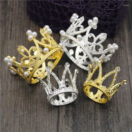 Hair Clips Vintage Baroque Little Crown For Kids Prom Cake Birthday Small Diadem Children Headdress Jewellery Party Ornaments