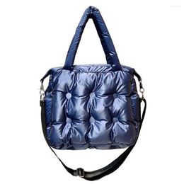 Evening Bags Women Shoulder Korean Trendy Fashion Padded Jacket Space Cotton Air Bag Portable Solid Color Down Handbag