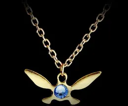 Wholesale- Legend of Zelda Necklace Zelda Triforce Pendant Navi Necklace Jewellery Charm Papillon Necklace Dropshipping