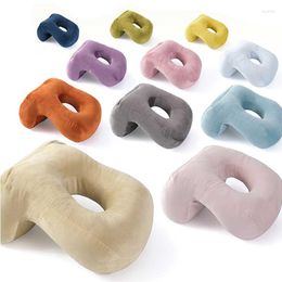 Pillow U-Shaped Neck Pillows Velvet PP Filler Supporter Seat Cushion Headrest Nap Desktop Pad Nackenkissen