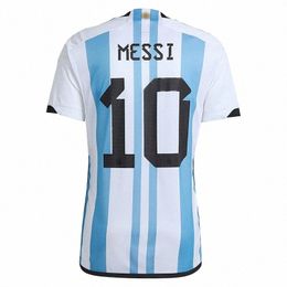argentina football jersey UK - Soccer Jerseys worlds Cup 2022 Argentina Soccer Jerseys Messie Dybala Di Maria Football Shirt Custom Kit 46hR#