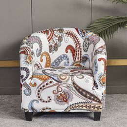 Chair Covers boho style bar chair decoration club cover arm slipcover geometric printed small sofa covers protect for pets 220906