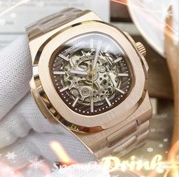 904L Stainless Steel Square Dial Watches Mens Mechanical SS 2813 Automatic Movement Watch DAYDATE President Populare Wristwatches Relogio Masculino