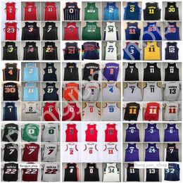 Stitched Ja Morant Melo Ball Basketball Kevin Durant Derrick Rose Stephen Curry Trey Young Lilrd Jokic Doncic Tatum Butler Embiid jersey