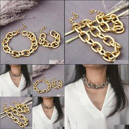 Strands Strings Metal Necklace Female Simple Chain Geometric Personality Jewellery Strands Drop Delivery 2021 Necklaces Pendants Sexyha Dhbrl