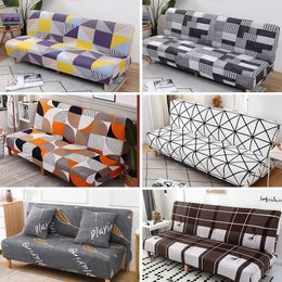 Chair Covers Sofa Bed Cover Fold Armless sofa covers Seat Slipcovers Polyester Stretch Furnture Elastic Protector Bench 220906