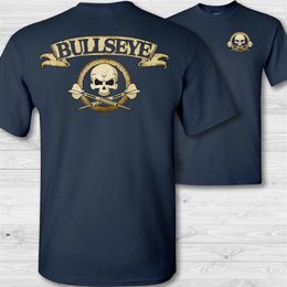 double tee shirt UK - Darts crossbones t-shirt bullseye skull shirt throwing darts badge tee shirt Double Side1273r