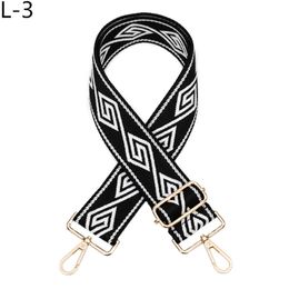 New 5cm Widen Ethnic Style Bag Strap Adjustable Women's Shoulder Crossbody Jacquard Webbing Accessories