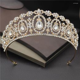 Hair Clips Bride Tiara Crown Headband Girls Ornaments Female Wedding Tiaras And Crowns Prom Princess Headdress Jewelry