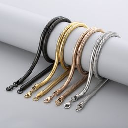 Stainless Steel Round Snake Chain Link Necklace for Men Women Gift Jewellery Accessories Wholesale