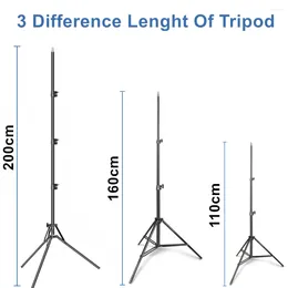 Tripods 2m Pography Light Stand Tripod For Camera Professional Adjustable Po Studio Flashes Video