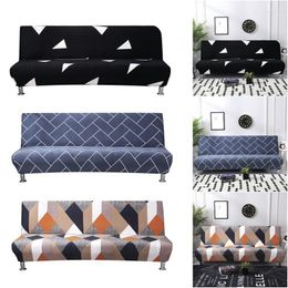 Chair Covers Stretch Sofa Bed Cover Full Folding Armless Elastic Futon Slipcover Couch Tight Wrap