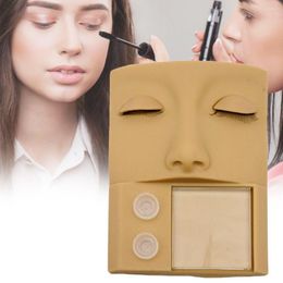 False Eyelashes Practice Eyelash Extension Mannequin Head Training Grafting Model Makeup Tools