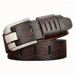 Belts Design Brand Strap For Jeans Designer Strap3.8CM Genuine Leather Belt Men Luxury Vintage Metal Pin Buckle