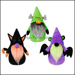 Party Favour Party Supplies Ghost Festival Rudolph Doll Spider Bat Cloth Ornaments Bearded Dolls Display Ornament Gift Cartoon Hallowe Dh7Sb