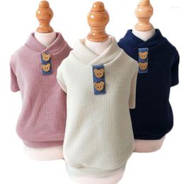 Dog Apparel Puppy Clothes White Blue Pink Tshirt Short Sleeve Pet Kitten Sweatshirt Pullover Jumper Hoodies Costume For Small Medium