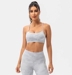 Yoga Kıyafetler Sütyen Akışı Y Style Camo Kadın Tank Tops Spor Spor Salonu İç Çamaşır Basılı Fitness Yelek