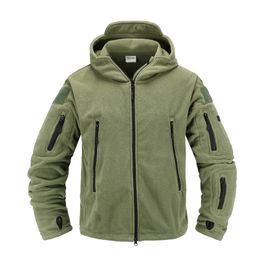 Men's Jackets Tactical fleece jacket Military Uniform Soft Shell Casual Hooded Jacket Men Thermal Army Clothing 220907