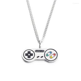 Pendant Necklaces Fashion Brand Personality Retro Handheld Small Game Machine Necklace Men And Women Couple Street Disco