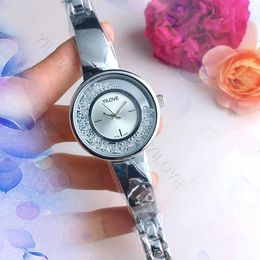 36mm Imported Quartz Movement Women's Simple Watch High Quality Fashion Business Women Full Stainless Steel Diamonds Shiny Bezel Clock Christmas Model Wristwatch