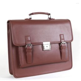 Briefcases Christmas Gift Steampunk British Women Bags Steam Punk Retro Handbags Lady Shoulder Bag Working Briefcase Pure Colour