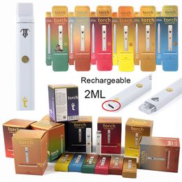 TORCH Diamond Vapes E cigarettes Rechargeable Disposable Pens Type C Charging Port 2ml Big Capacity 280mah