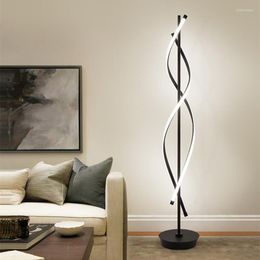 Floor Lamps Modern LED Lamp Minimalism Acrylic Living Rooms Bedroom Standing Light For Office Dimmable Lighting Reading