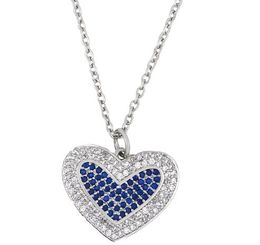 Jewellery Necklaces Pendants heart chain necklace Zirconia Jewellery Cubic Crystal Cz Fashion Charm s6k