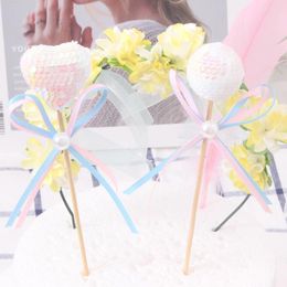 Festive Supplies Birthday Baby Shower Wedding Decoration 4cm Sequin Lolly Ball Cake Topper Cupcake