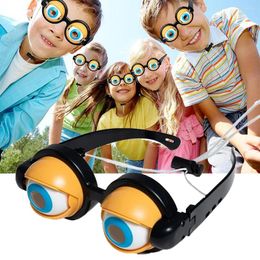 Mascaras de fiesta Crazy Eyes Gafas Toy Kids Supplies Favor Grabios de plástico para el regalo de cumpleaños de Navidad juguetes novedosos