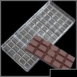 Baking Moulds 2021 12 X 6 0.6Cm Polycarbonate Chocolate Bar Mold Diy Baking Pastry Confectionery Tools Sweet Candy Mod 1477 T2 Drop Dh1Oi