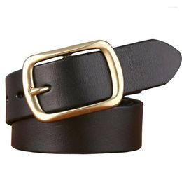 Belts High Quality Fashion Genuine Leather Belt Women Classic Exquisite Waist Strap Designer