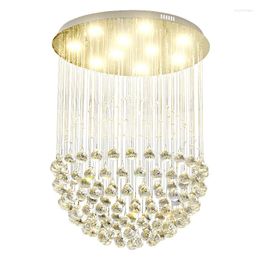 Pendant Lamps Contemporary Luxury Chandeliers For Dining Room Warm Romantic El Restaurant Decor Light Fixture Round Crystal Ball Hanglamp