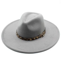 Wide Brim Hats 9.5Cm Felt Fedora Hats Wide Brim Hat Women Lady Formal Caps Men Jazz Top Mens Panama Cap Woman Chapeau Man Win Bdehome Dhmqe