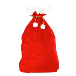 Christmas Decorations 70x50cm Red Santa Claus Gift Bags Large High-grade Gold Velvet Super Soft Candy Year