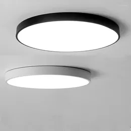 no ceiling light in bedroom NZ - Ceiling Lights Led Disc Lamp Bedroom Modern Minimalist Atmosphere Creative Living Room Black And White Study