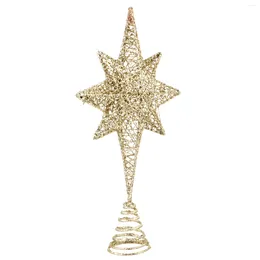 Christmas Decorations Tree Star Topper Decoration Ornament Decor Xmas Toppers Red Holidayhat Festive Stars Metal