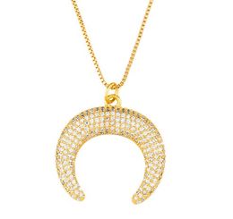 Jewellery Necklaces Pendants palm stars moon chain necklace Zirconia Jewellery Cubic Crystal Cz Fashion Charm sj54