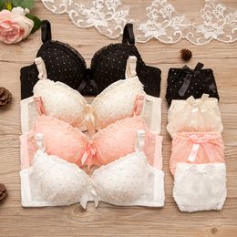 Camisole Teenager Girls First Try One Bra Children Girl Lace Training Bra Underwear Kids Wire Free Print Cotton Puberty Bras 20220907 E3