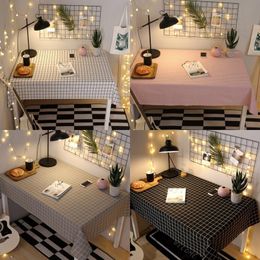 Table Cloth Cotton Linen cloth Ins Nordic Style Net Red Girl Desk Coffee Rectangle Cafe Cover 220906