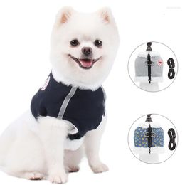 Dog Collars Winter Cat Harness Leash Set Warm Vest For Small Medium Dogs Reflective Harnesses Nylon Puppy Yorkie Chihuahua