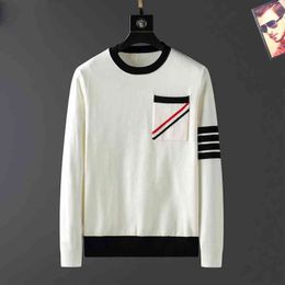 Men's Sweaters 2021 Fall Winter Sweater Knitted Oversized Pullovers Sweaters Knit Men Korean Fashion Clothing Harajuku Clothes Long Sleeve Tops T220906