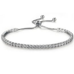 Fashion low key luxury exquisite diamond crystal push pull bracelet
