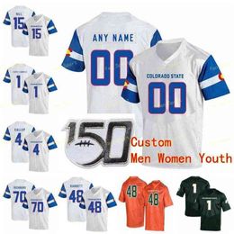 American College Football Wear College NCAA College Jerseys Colorado State 3 EJ Scott 32 Marcus Mcelroy 4 Michael Gallup 48 Shaquil Barrett 5 Kapri Bibbs Custom Footb