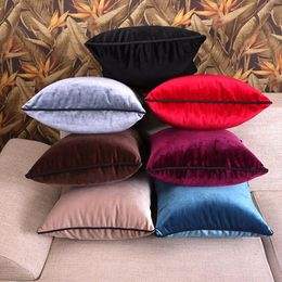 Pillow 2022 Arrival Solid Covers For Home Decoration High End Fine Velvet Cover Case Almofadas De Fundas Dec